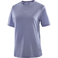 Salomon Shakeout core ss tee dames - BLAUW - Dames