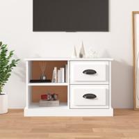 Tv-meubel 73x35,5x47,5 cm bewerkt hout wit - thumbnail