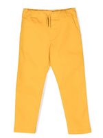 Kenzo Kids pantalon de jogging en coton à logo imprimé - Jaune