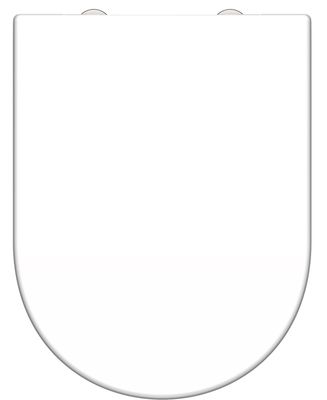Schutte Duroplast WC-bril D-vorm WHITE met soft-close en quick-release
 82910