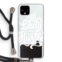 Hustle Lady: Pixel 4 Transparant Hoesje met koord