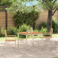 Tuinstoel 2 pcs Bruin 56 x 54.5 x 87cm Massief acaciahout
