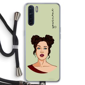 Pop-Art Creator: Oppo A91 Transparant Hoesje met koord