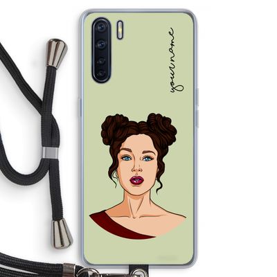 Pop-Art Creator: Oppo A91 Transparant Hoesje met koord