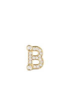 Sophie Bille Brahe puce d'oreille Petite B en or 18ct