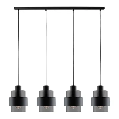 Freelight Hanglamp Chiasso 4 lichts L120 cm zwart