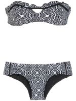 Amir Slama bikini à rayures - Noir