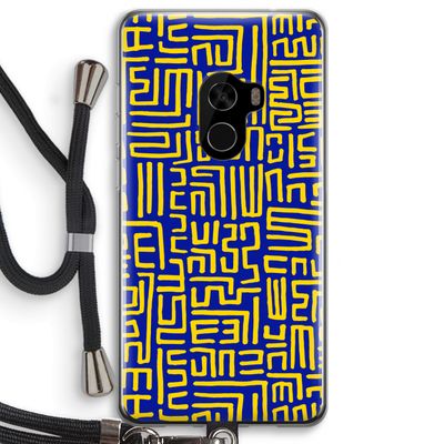 Majorelle Blue Print: Xiaomi Mi Mix 2 Transparant Hoesje met koord