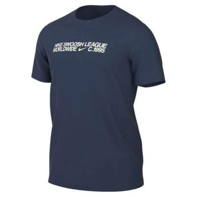Heren-T-Shirt met Korte Mouwen Nike TEE ESS CORE 4 DM6409 410 Marineblauw Maat L