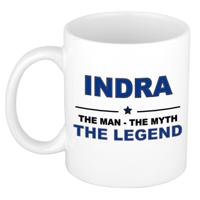 Indra cadeau mok - man myth legend - naam koffiemok - 300 ml - collega - vaderdag