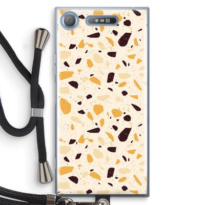 Terrazzo N°13: Sony Xperia XZ1 Transparant Hoesje met koord