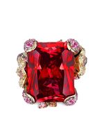 Anabela Chan bague Ruby Cinderella en or 18ct - Rouge - thumbnail