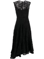 ERDEM robe mi-longue en dentelle - Noir