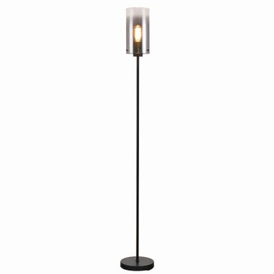 Freelight Vloerlamp Ventotto H 165 cm Ø 15 cm rook glas zwart