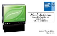 Tekststempel Colop 20 green line personaliseerbaar 4regels 38x14mm - thumbnail