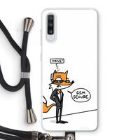 GSM secure: Samsung Galaxy A70 Transparant Hoesje met koord