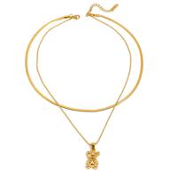 Dubbele Ketting met Teddybeer