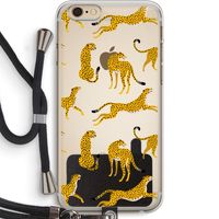 Luipaard: iPhone 6 PLUS / 6S PLUS Transparant Hoesje met koord
