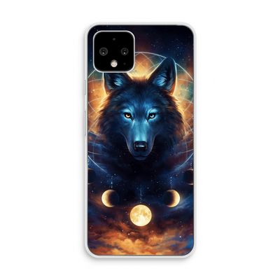 Wolf Dreamcatcher: Pixel 4 Transparant Hoesje