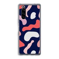 Memphis Shapes Pink: Sony Xperia 5 Transparant Hoesje - thumbnail