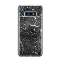 Zwart marmer: Samsung Galaxy S10e Transparant Hoesje