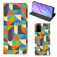 Samsung Galaxy S20 Plus Hoesje met Magneet Funky Retro