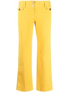 Dolce & Gabbana Pre-Owned pantalon à empiècements en dentelle (années 2000) - Jaune