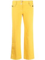 Dolce & Gabbana Pre-Owned pantalon à empiècements en dentelle (années 2000) - Jaune