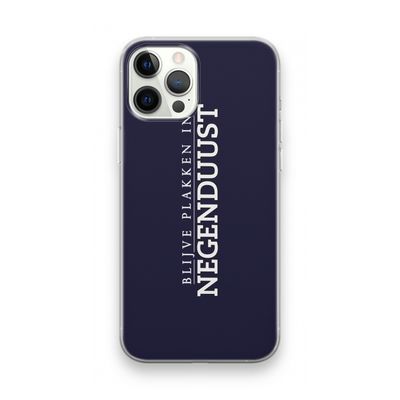 Blijve plakken in Negenduust: iPhone 12 Pro Max Transparant Hoesje