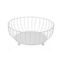 Fruitschaal Versa Wit Metaal Staal 27,5 X 11 X 27,5 CM