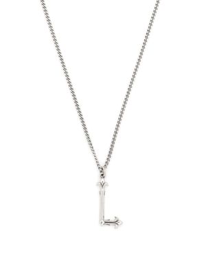 Emanuele Bicocchi collier à pendentif Alphabet - Argent