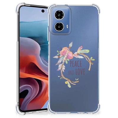 Motorola Moto G34 Stevig | Bumper Hoesje | Boho Text Motorola Moto G34 Stevig | Bumper Hoesje | Boho Text