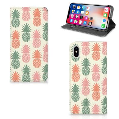 Apple iPhone Xs Max | Flip Style Cover | Ananas