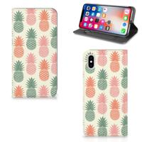 Apple iPhone Xs Max | Flip Style Cover | Ananas