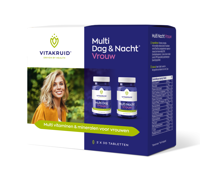 Vitakruid Multi Dag & Nacht Vrouw 100% Vegan 2 x 90