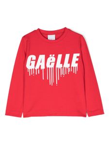 Gaelle Paris Kids t-shirt en coton à logo imprimé - Rouge