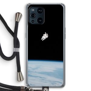 Alone in Space: Oppo Find X3 Pro Transparant Hoesje met koord