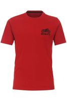 Redmond Casual Regular Fit T-Shirt ronde hals rood, Bedrukt