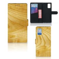 Samsung Galaxy A02s | M02s | Book Style Case | Licht Hout