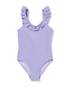 HEMA Kinder Badpak Seersucker Lila (lila)