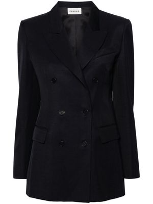P.A.R.O.S.H. blazer croisé à revers pointus - Bleu