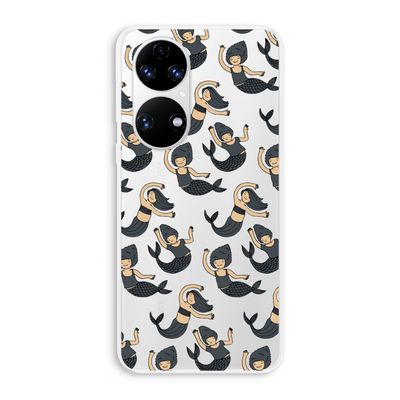 Zeemeermin: Huawei P50 Transparant Hoesje