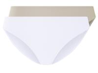 esmara 2 Dames onderbroeken (Beige/wit, S (36/38))
