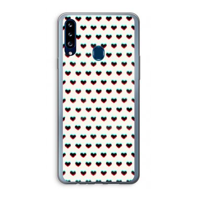 Hartjes: Samsung Galaxy A20s Transparant Hoesje