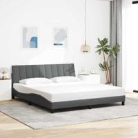 Bedframe zonder matras "Hanko" stof donkergrijs 180x200 cm