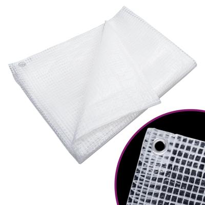 VidaXL Dekzeil leno 140 g/m² 4x4 m wit