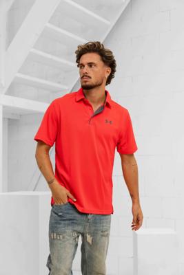 Under Armour Tech Polo Heren Rood - Maat S - Kleur: Rood | Soccerfanshop