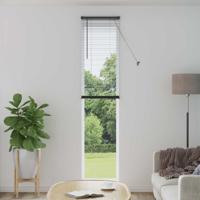 VidaXL Venetiaanse blind verstelbaar zilvergrijs 213 x 50 cm pvc