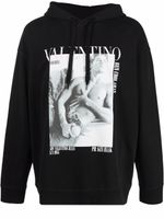 Valentino Garavani hoodie à imprimé graphique - Noir - thumbnail