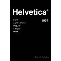 Poster Helvetica 61x91,5cm - thumbnail